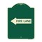 Signmission Fire Lane Left Arrow Heavy-Gauge Aluminum Architectural Sign, 24" x 18", G-1824-23982 A-DES-G-1824-23982 - alternate 1